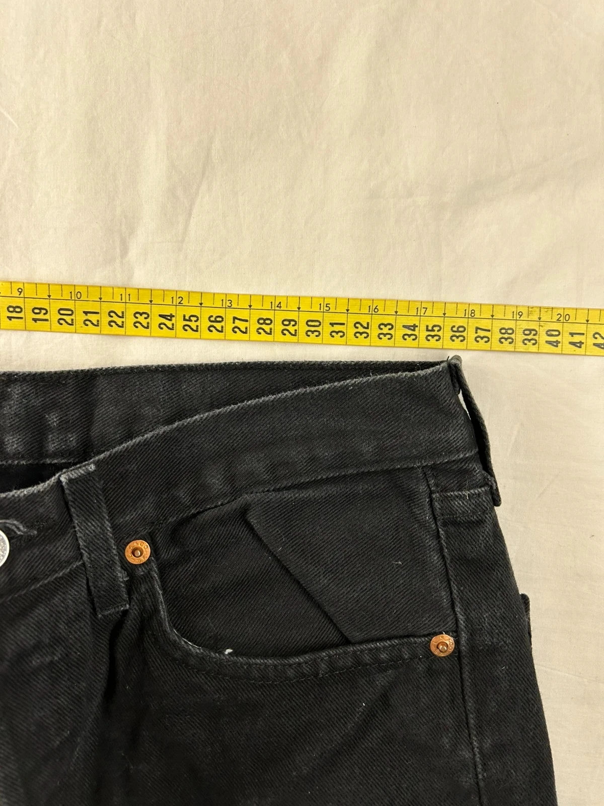 Jean Levi's lot 501 w30 l34 corte reto preto – photo 10